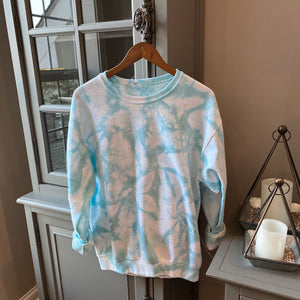 Baby Blue Crumple Adult Sweatshirt