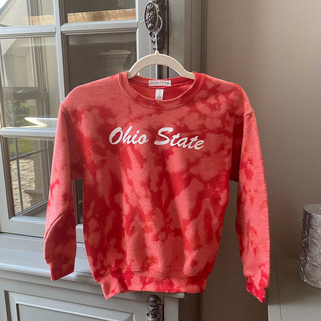 Ohio State Kids Acid Wash Crew- Unisex