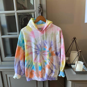 Rainbow Pastel Swirl Adult Hoodie